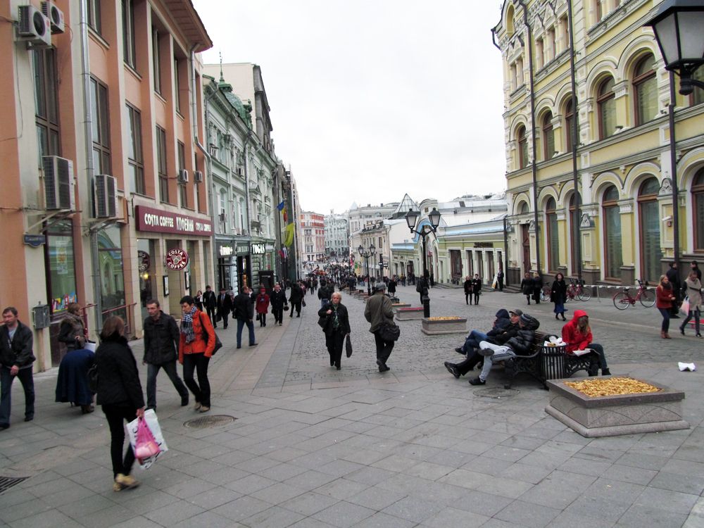 Пешеходные улицы москвы в центре