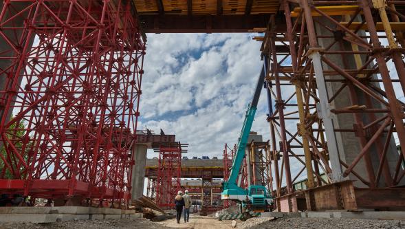 Строительство моста на кутузовском проспекте